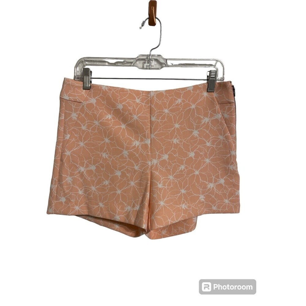 NWT Banana Republic‎ Peach Floral Pattern High-Waisted Summer Shorts SZ 6